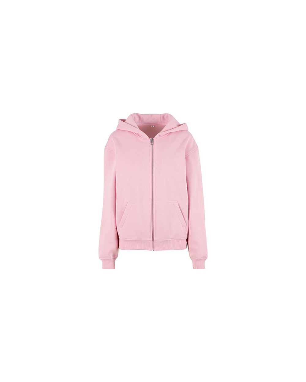 Sweaters & hoodies BUILD YOUR BRAND Ladies Loose Fit Zip Hoody voor bedrukking &amp; borduring