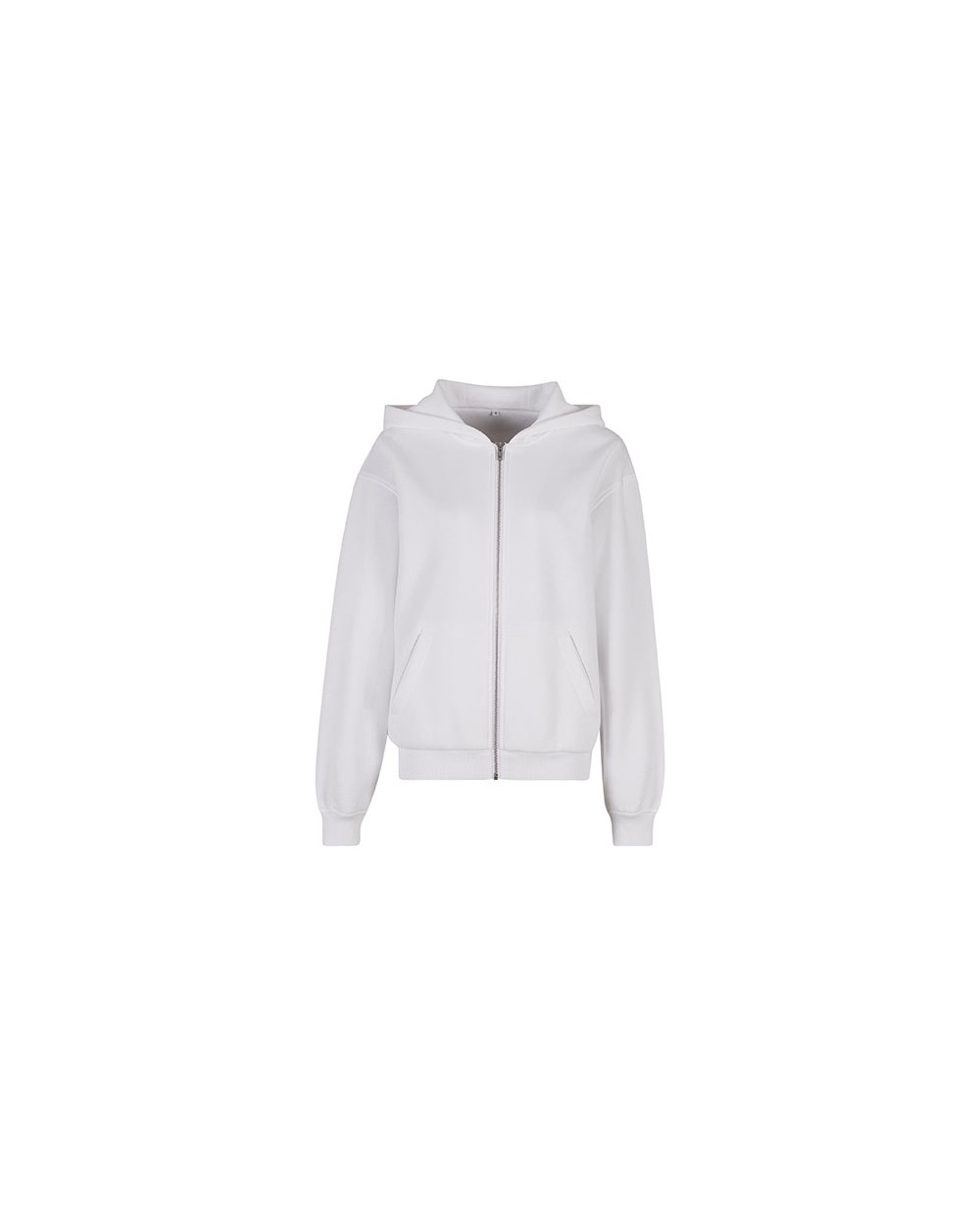 Sweaters & hoodies BUILD YOUR BRAND Ladies Loose Fit Zip Hoody voor bedrukking &amp; borduring