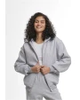 Sweat-shirts personnalisable BUILD YOUR BRAND Ladies Loose Fit Zip Hoody