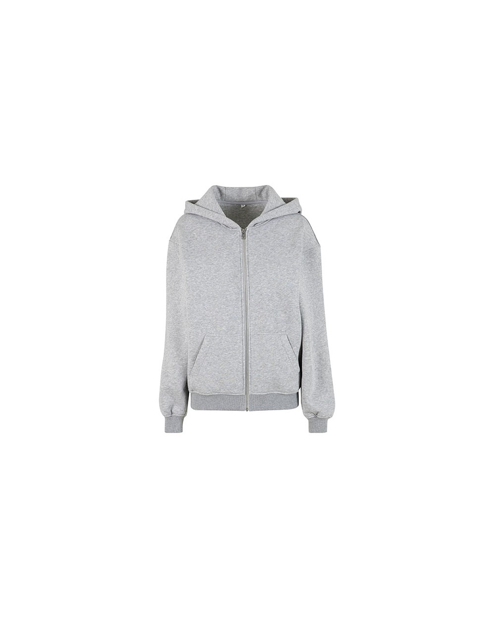 BUILD YOUR BRAND Ladies Loose Fit Zip Hoody Sweatshirts personalisierbar