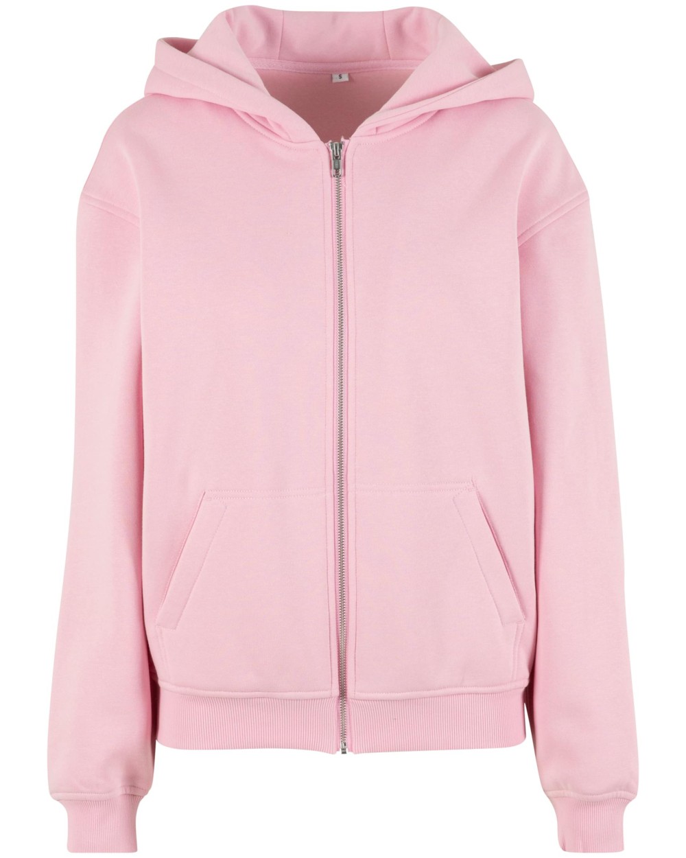 Sweaters & hoodies BUILD YOUR BRAND Ladies Loose Fit Zip Hoody voor bedrukking &amp; borduring