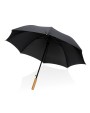 4DO 23" Impact AWARE™ RPET 190T Auto-Open Bambus-Schirm Regenschirme personalisierbar