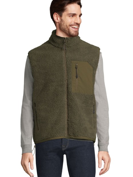 Vestes à personnaliser SOL'S Unisex Sherpa Bodywarmer Fury 