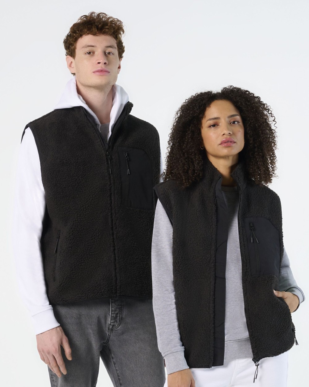 Jassen SOL'S Unisex Sherpa Bodywarmer Fury voor bedrukking &amp; borduring