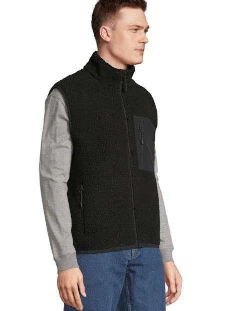 Vestes à personnaliser SOL'S Unisex Sherpa Bodywarmer Fury 