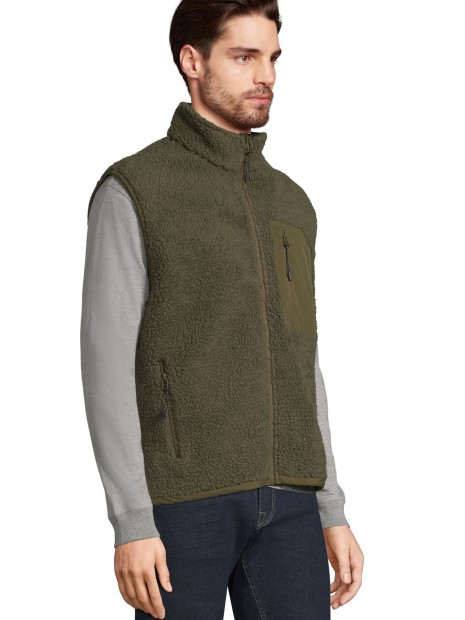 Vestes à personnaliser SOL'S Unisex Sherpa Bodywarmer Fury 