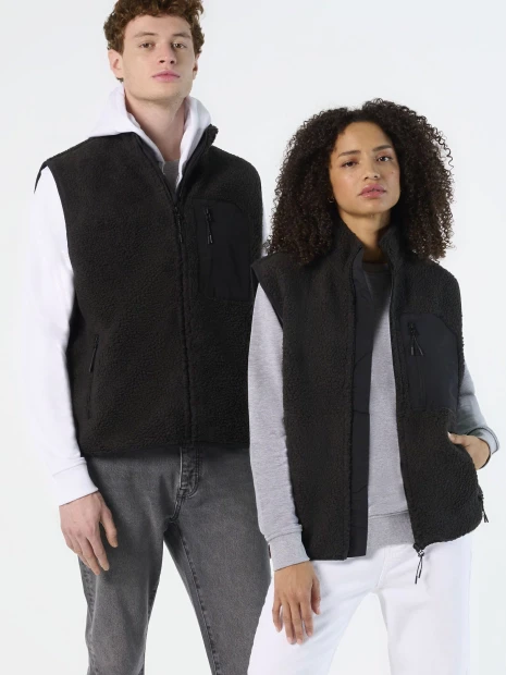 Vestes à personnaliser SOL'S Unisex Sherpa Bodywarmer Fury 