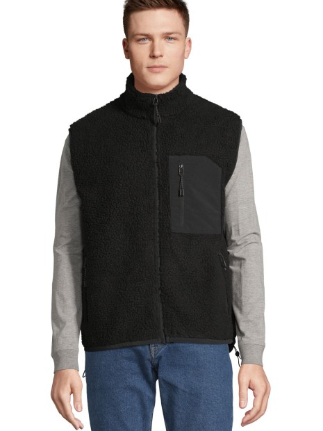 Vestes à personnaliser SOL'S Unisex Sherpa Bodywarmer Fury 