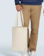 Tote bags BAGS BY JASSZ Cotton Bag LH with Gusset voor bedrukking &amp; borduring