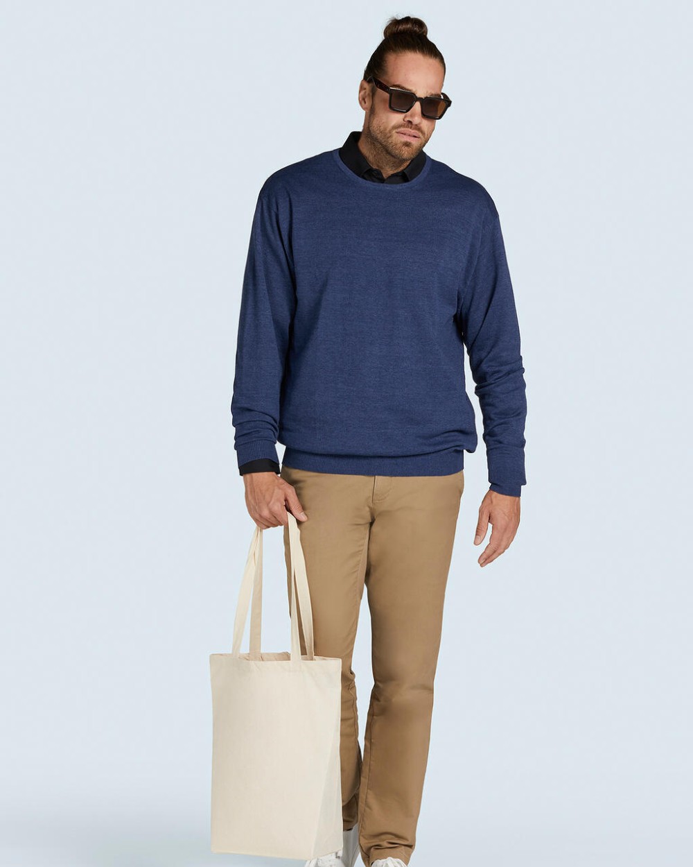 Tote bags BAGS BY JASSZ Cotton Bag LH with Gusset voor bedrukking &amp; borduring