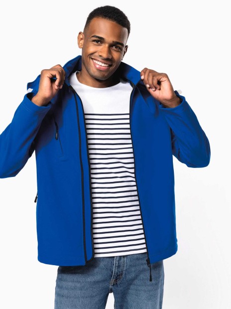 Softshells à personnaliser KARIBAN Veste softshell à capuche amovible homme 