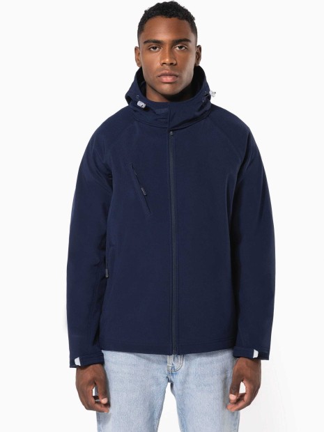 Softshells à personnaliser KARIBAN Veste softshell à capuche amovible homme 