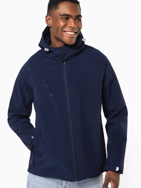 Softshells à personnaliser KARIBAN Veste softshell à capuche amovible homme 