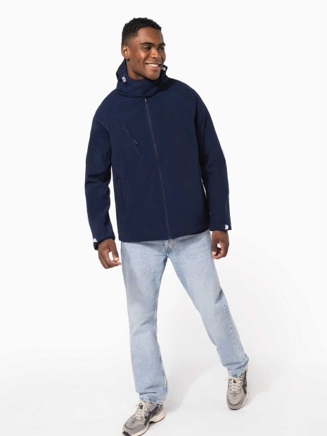 Softshells à personnaliser KARIBAN Veste softshell à capuche amovible homme 