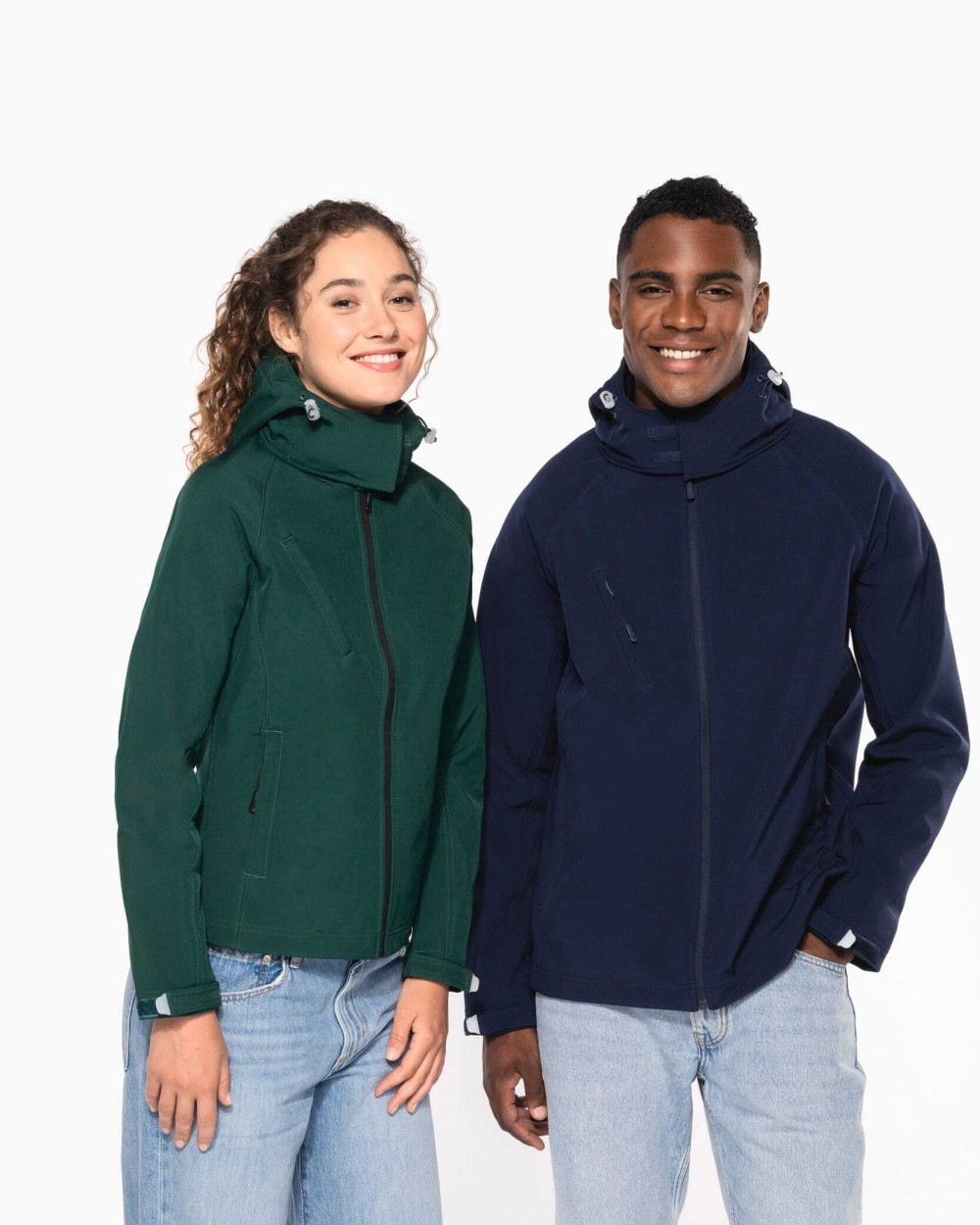 Softshells personnalisable KARIBAN Veste softshell à capuche amovible homme