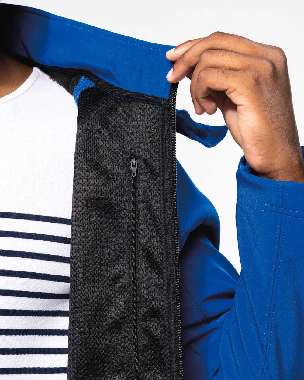 KARIBAN Herren Softshell-Jacke mit Abnehmbare Kapuze Softshells personalisierbar