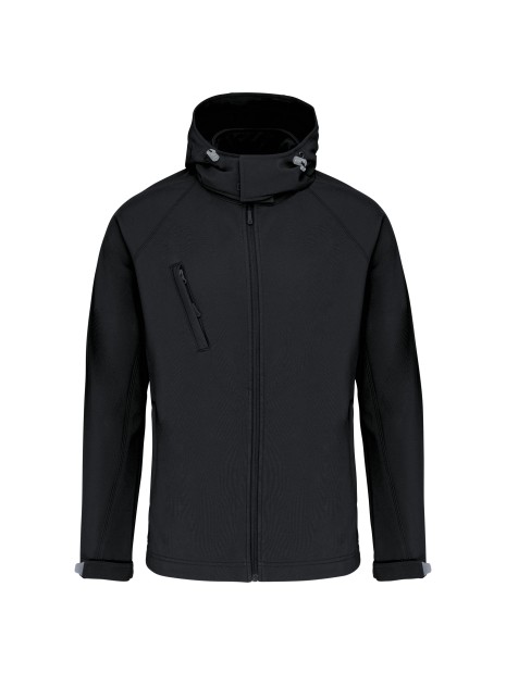 KARIBAN Veste softshell à capuche amovible homme /api/colors/b9fdad4a-5e94-45cb-8c03-c08b349b28c3 personnalisable