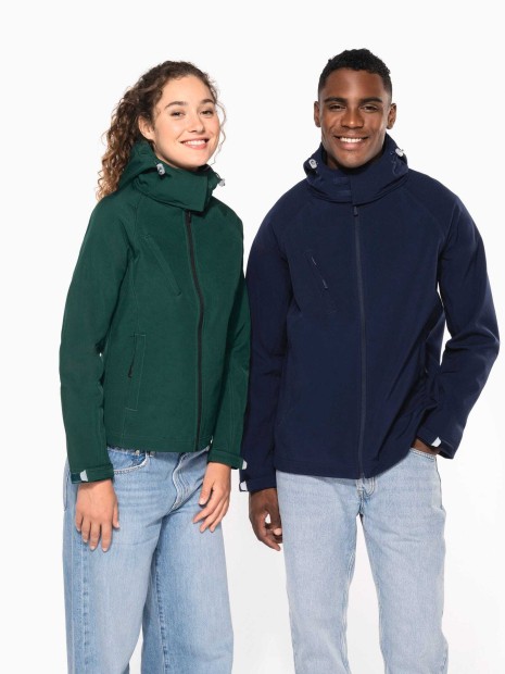 Softshells à personnaliser KARIBAN Veste softshell à capuche amovible homme 