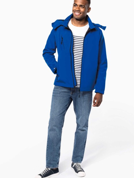 Softshells à personnaliser KARIBAN Veste softshell à capuche amovible homme 