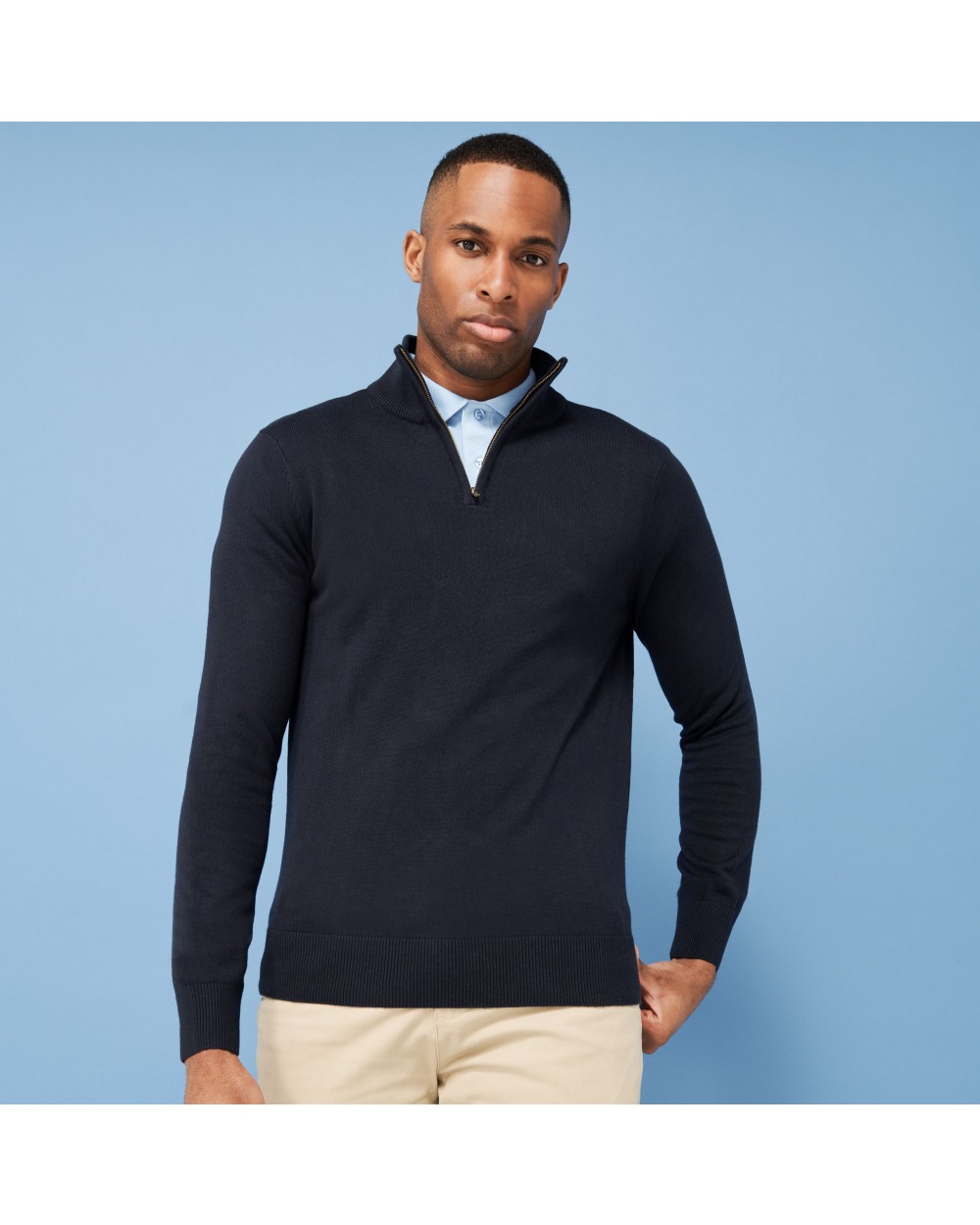 Pulls personnalisable HENBURY MEN'S 1/4 ZIP JUMPER