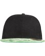 Petjes RESULT Bronx glitter snapbackpet met platte klep voor bedrukking &amp; borduring