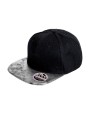 Petjes RESULT Bronx glitter snapbackpet met platte klep voor bedrukking &amp; borduring