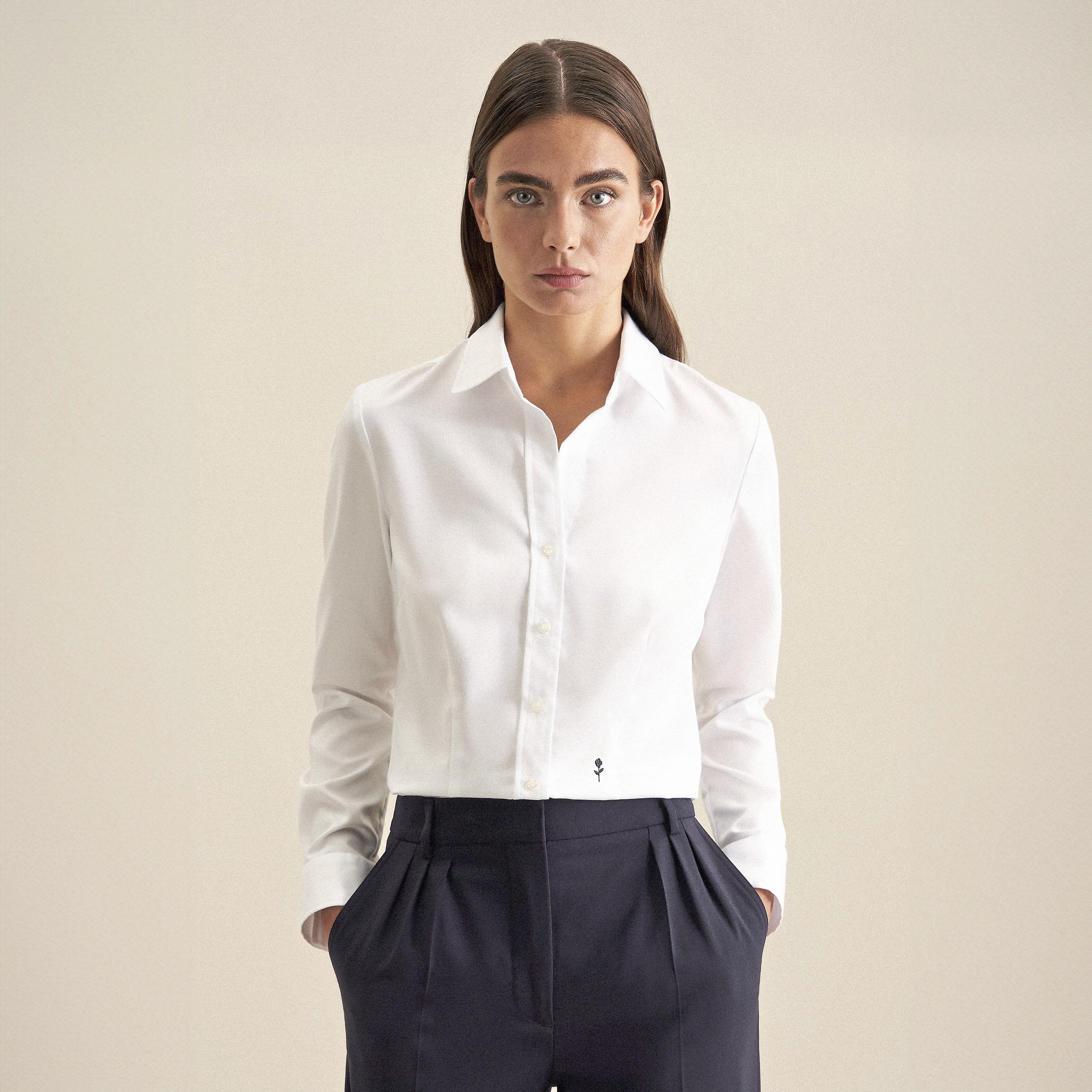 SEIDENSTICKER Women´s Blouse Regular Fit Fine Twill Longsleeve Hemden personalisierbar