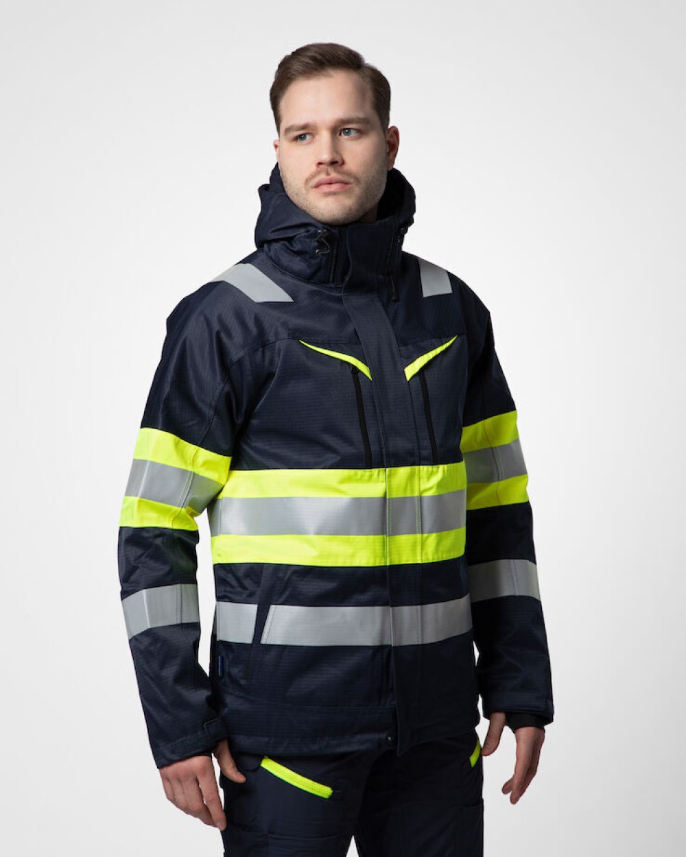 Jassen PROJOB 6454 GEVOERDE SIGNALISTIEJAS EN ISO 20471 KLASSSE 1 voor bedrukking &amp; borduring