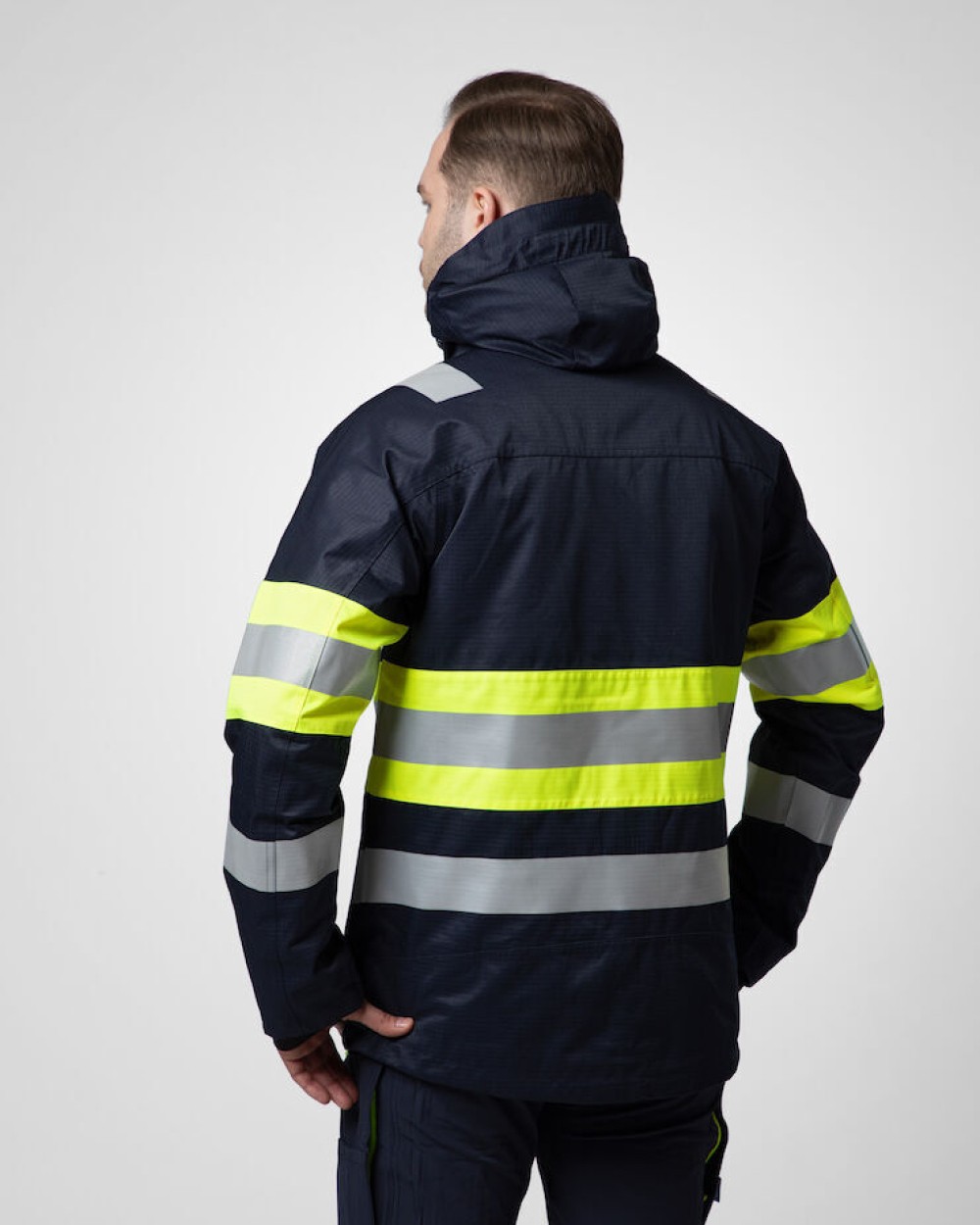 Jassen PROJOB 6454 GEVOERDE SIGNALISTIEJAS EN ISO 20471 KLASSSE 1 voor bedrukking &amp; borduring