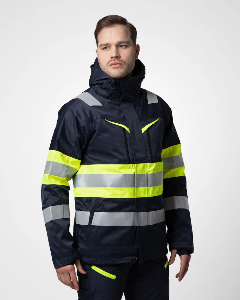 Jassen PROJOB 6454 GEVOERDE SIGNALISTIEJAS EN ISO 20471 KLASSSE 1 voor bedrukking &amp; borduring