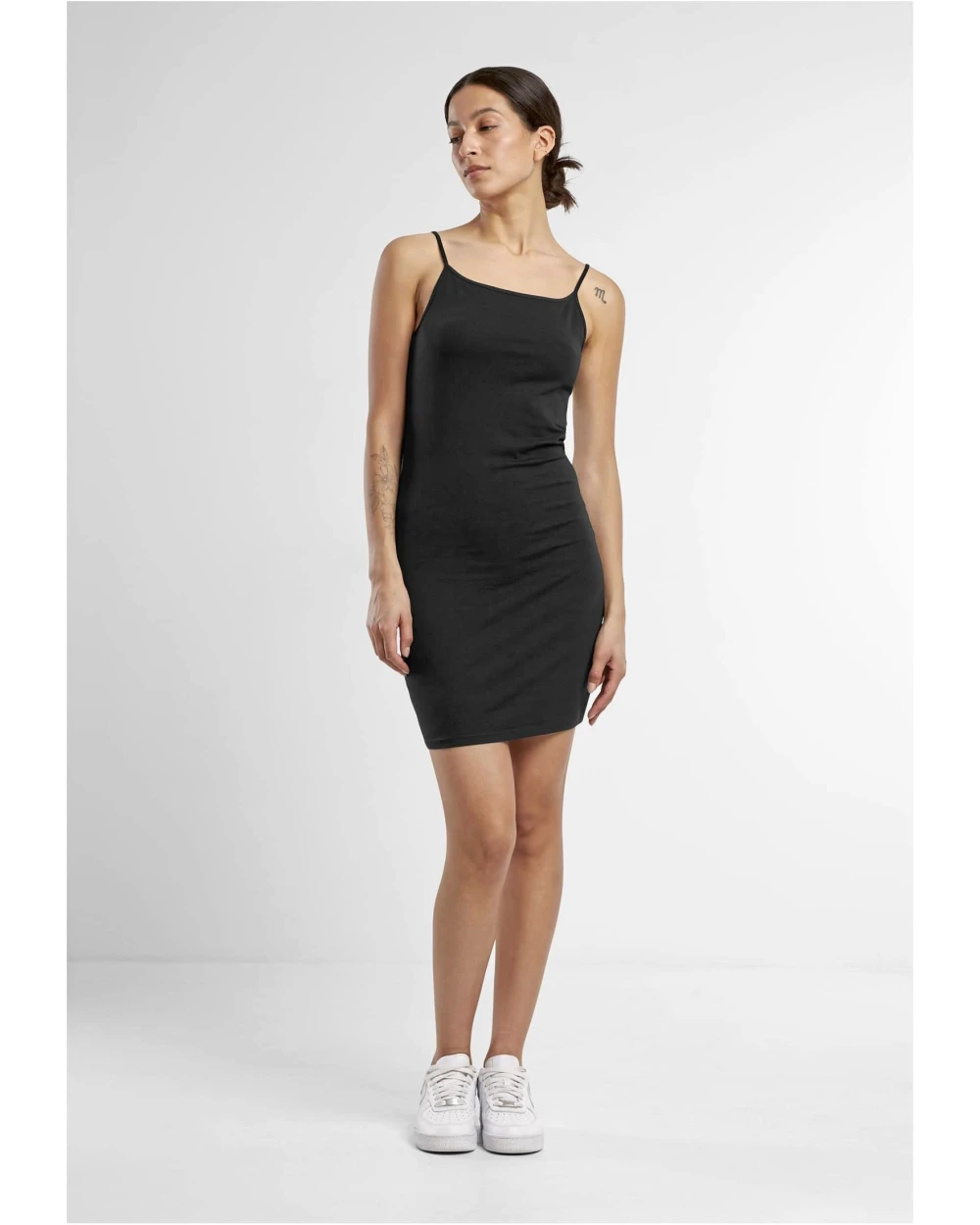 BUILD YOUR BRAND Ladies Stretch Jersey Slim Dress Kleider personalisierbar
