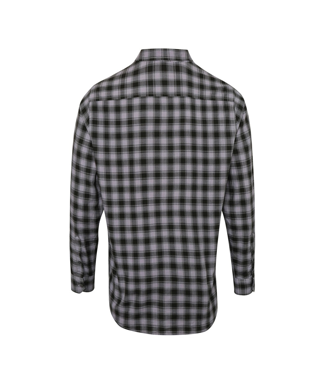 PREMIER Mens Mulligan Check Cotton Long Sleeve Shirt Hemden personalisierbar