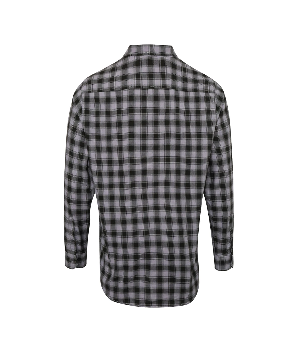 PREMIER Mens Mulligan Check Cotton Long Sleeve Shirt Hemden personalisierbar