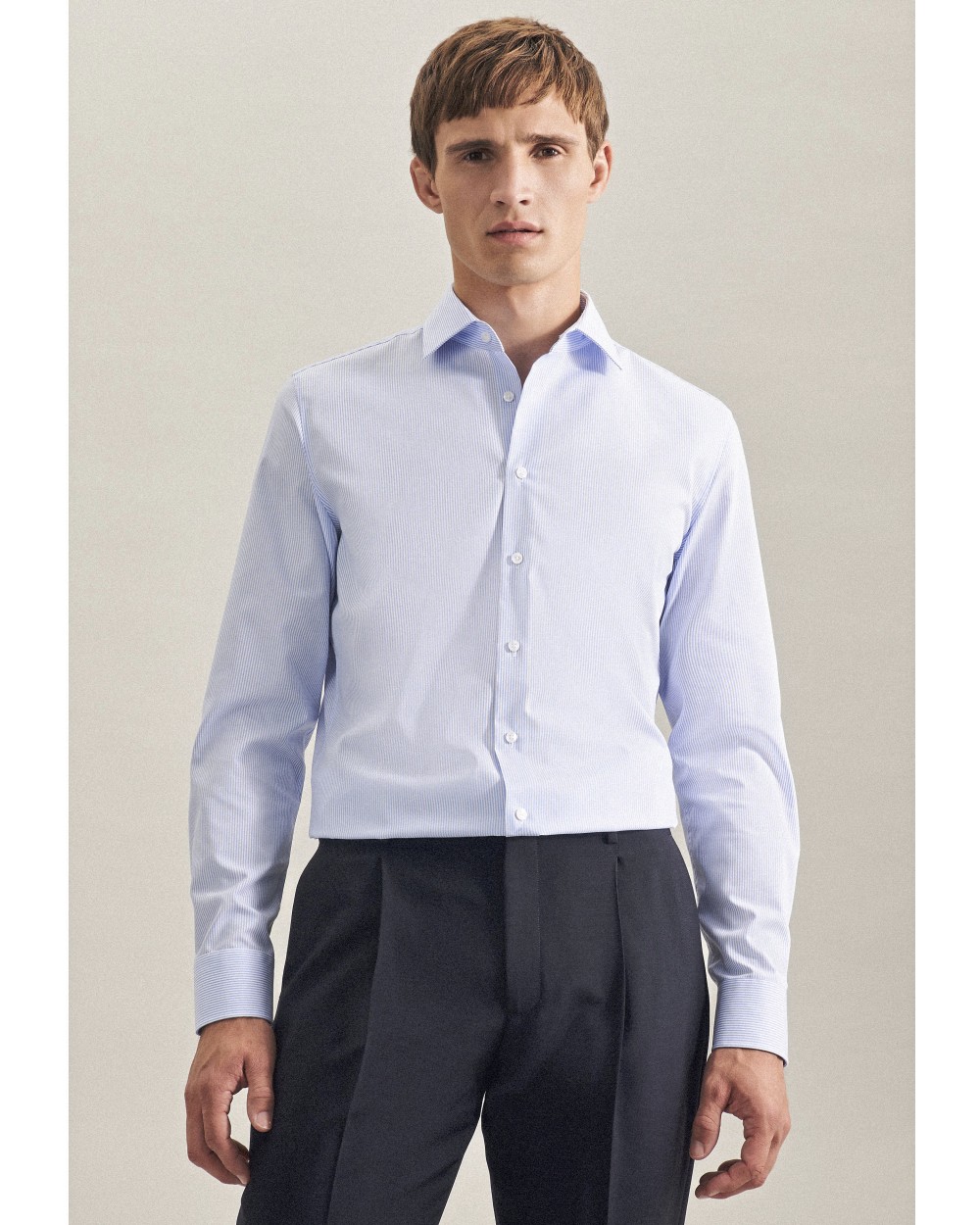 Hemden SEIDENSTICKER Men´s Shirt 2 Shaped Check/Stripes Long Sleeve voor bedrukking &amp; borduring