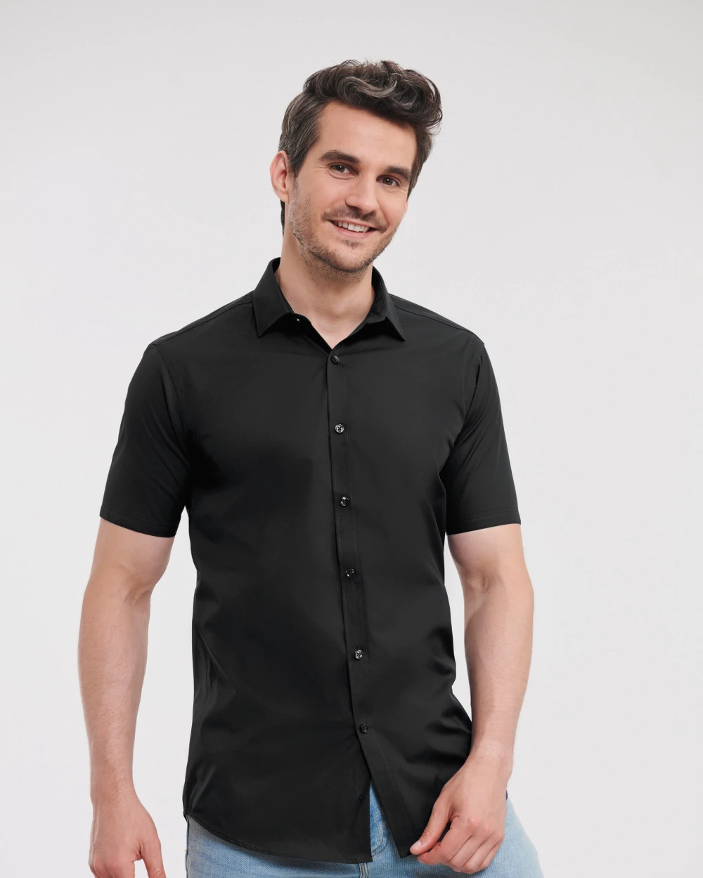 RUSSELL Men's Ultimate Stretch Shirt Hemden personalisierbar