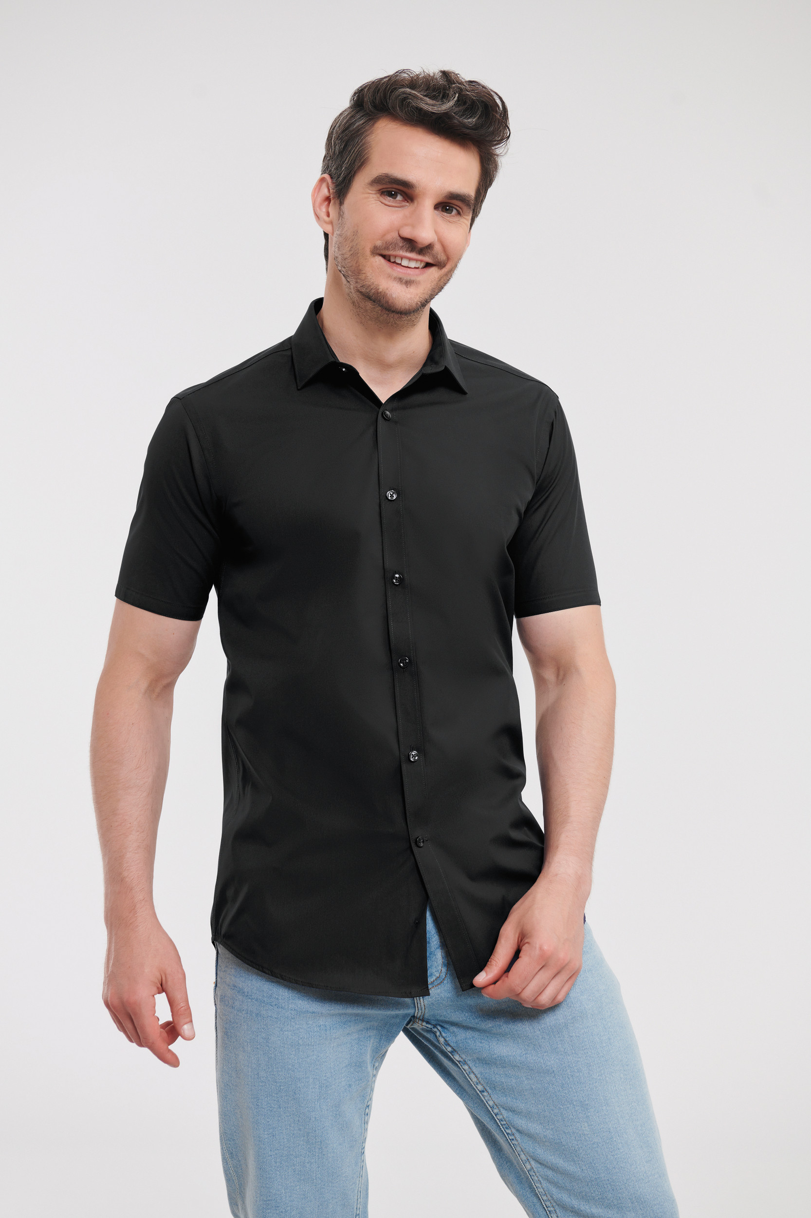 Hemden RUSSELL Men's Ultimate Stretch Shirt voor bedrukking &amp; borduring