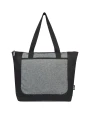 4DO SCX.design C36 3-in-1 rPET erweitertes Ladekabel mit Leuchtlogo in rundem Bambusgehäuse Tote Bags personalisierbar