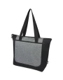 4DO SCX.design C36 3-in-1 rPET erweitertes Ladekabel mit Leuchtlogo in rundem Bambusgehäuse Tote Bags personalisierbar