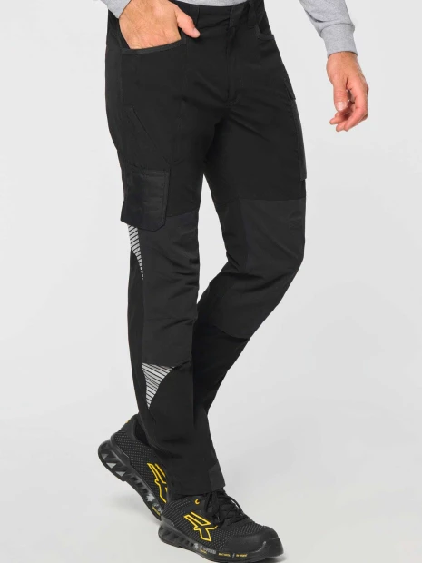 Pantalons à personnaliser WK. DESIGNED TO WORK Pantalon léger stretch recyclé multipoches unisexe 