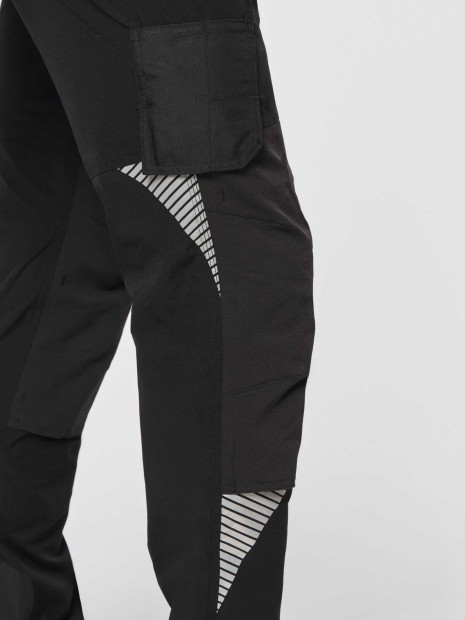 Pantalons à personnaliser WK. DESIGNED TO WORK Pantalon léger stretch recyclé multipoches unisexe 