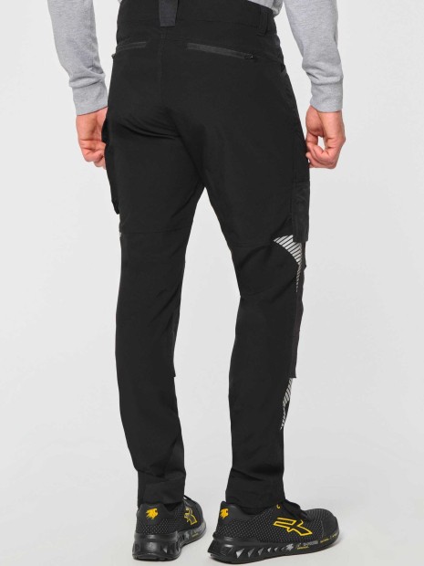 Pantalons à personnaliser WK. DESIGNED TO WORK Pantalon léger stretch recyclé multipoches unisexe 