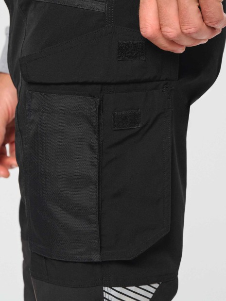 Pantalons à personnaliser WK. DESIGNED TO WORK Pantalon léger stretch recyclé multipoches unisexe 