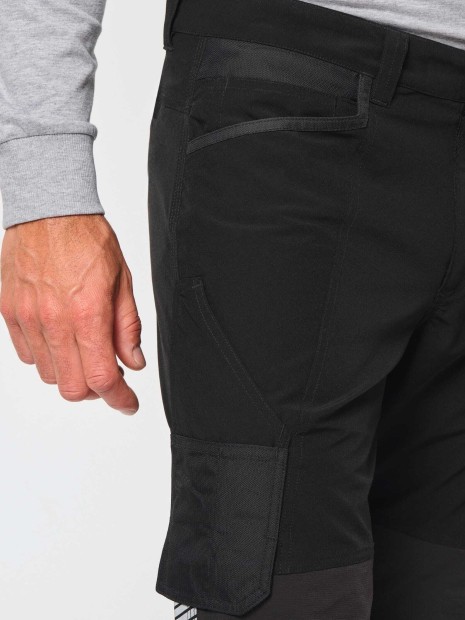 Pantalons à personnaliser WK. DESIGNED TO WORK Pantalon léger stretch recyclé multipoches unisexe 