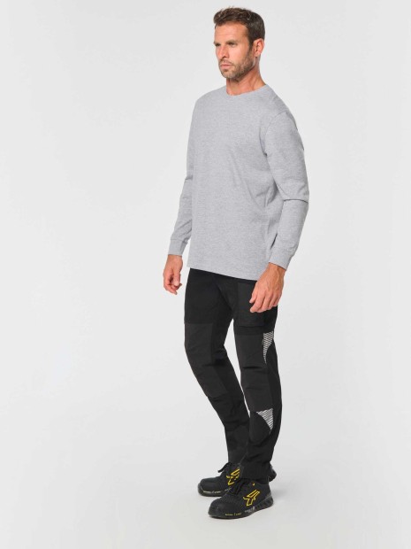 Pantalons à personnaliser WK. DESIGNED TO WORK Pantalon léger stretch recyclé multipoches unisexe 