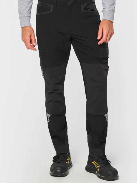 Pantalons à personnaliser WK. DESIGNED TO WORK Pantalon léger stretch recyclé multipoches unisexe 