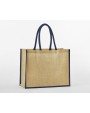 WESTFORDMILL NATURAL STARCHED JUTE CLASSIC SHOPPER Tote Bags personalisierbar