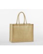 WESTFORDMILL NATURAL STARCHED JUTE CLASSIC SHOPPER Tote Bags personalisierbar