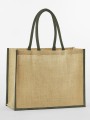 Tote bags à personnaliser WESTFORDMILL NATURAL STARCHED JUTE CLASSIC SHOPPER 