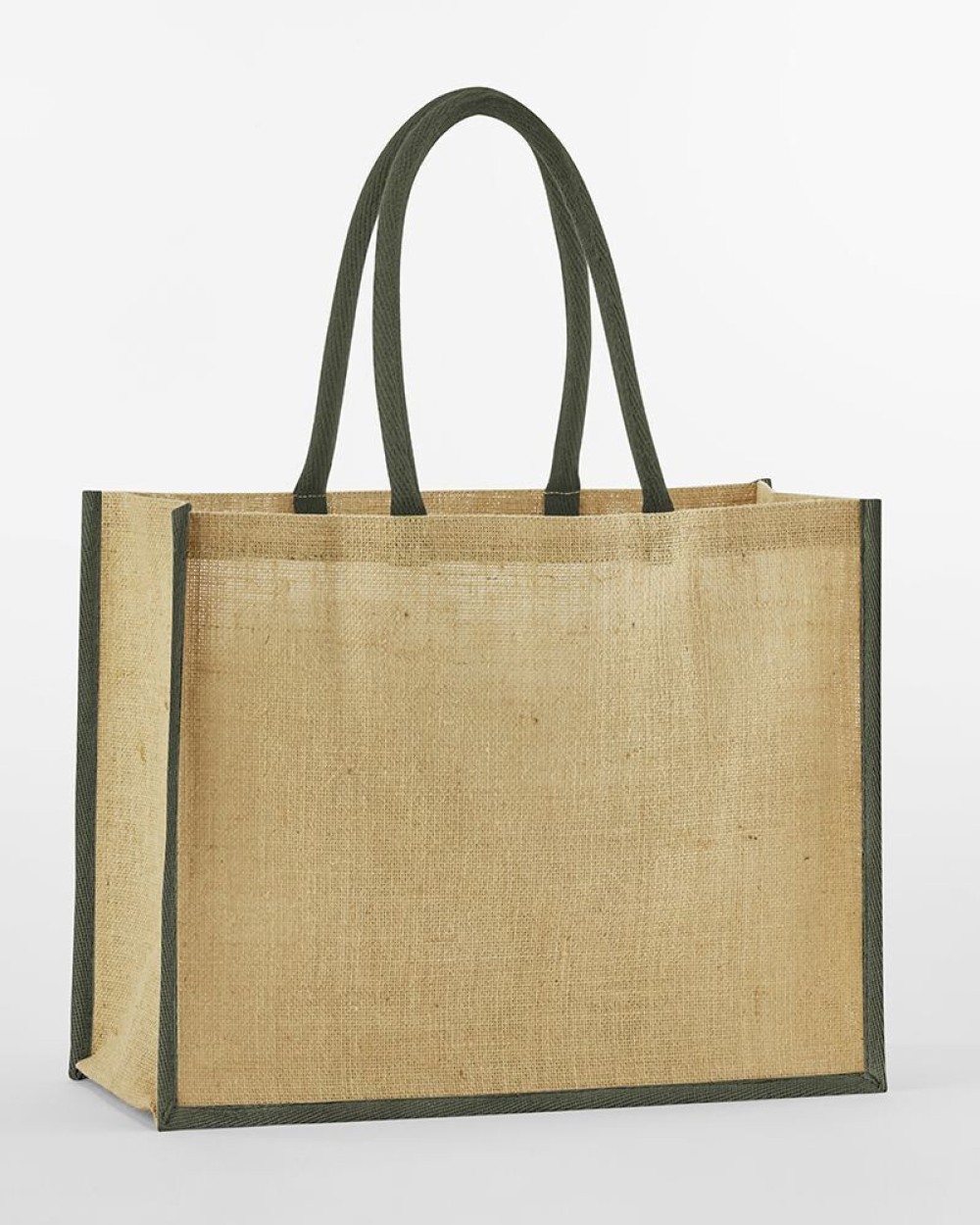 Tote bags WESTFORDMILL NATURAL STARCHED JUTE CLASSIC SHOPPER voor bedrukking &amp; borduring