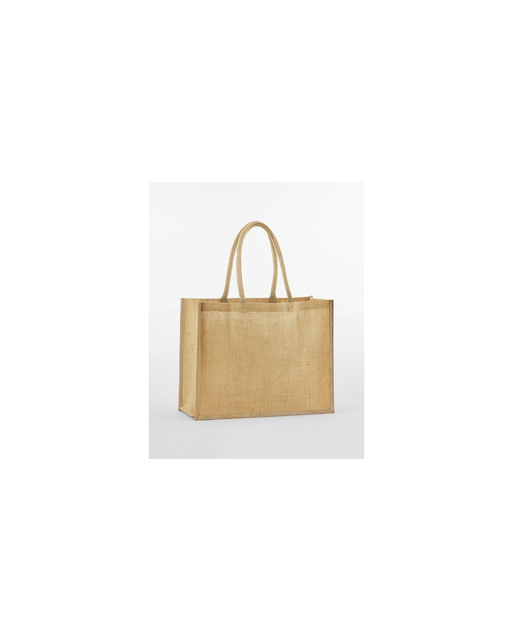 Tote bags personnalisable WESTFORDMILL NATURAL STARCHED JUTE CLASSIC SHOPPER